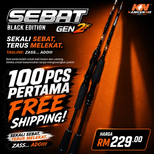 Kanicen Nix Sebat Sebat Black Edition Gen 2 6'0" L BC