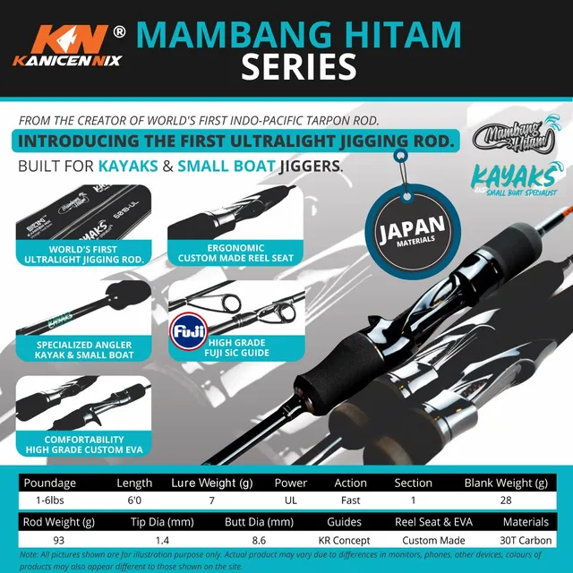 Kanicen Nix Mambang Hitam Mambang Hitam Gen 2 6'0" UL SP