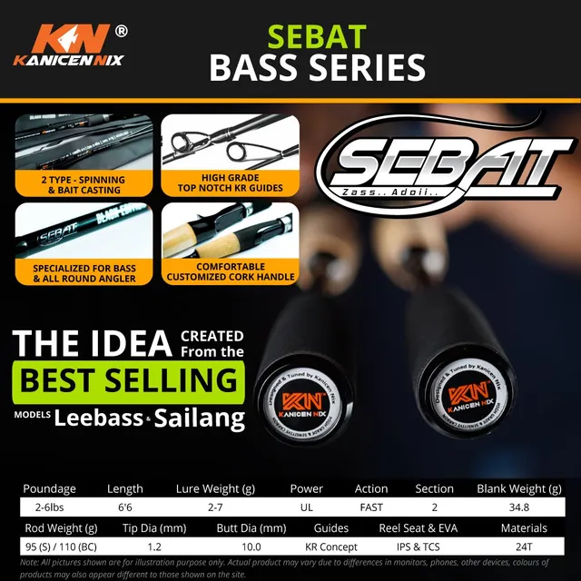 Kanicen Nix Sebat Sebat 6'6" UL BC