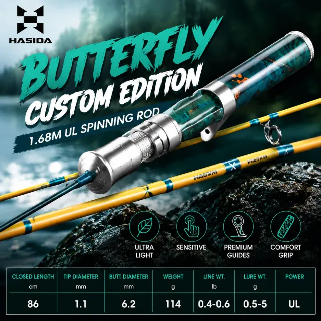 Hasida Butterfly Customized Butterfly Customized 1.68m Spinning