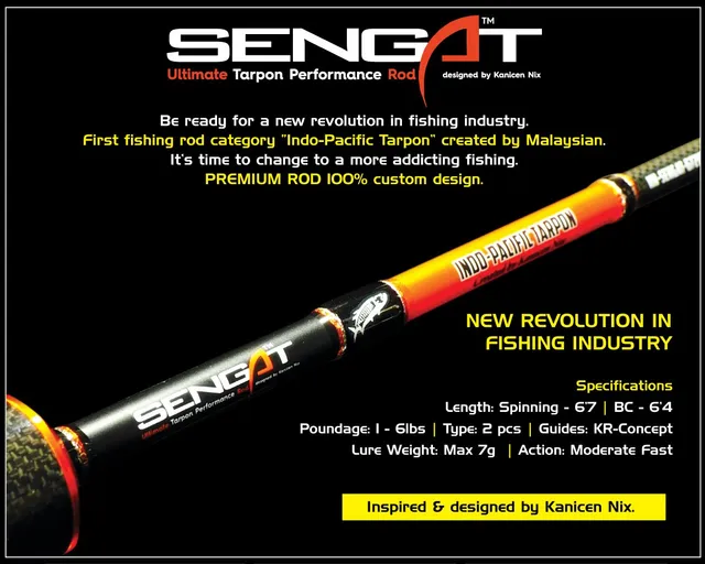 Kanicen Nix Sengat Limited Edition Sengat 6'4" UL BC
